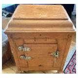 Petite Antique Oak Icebox
