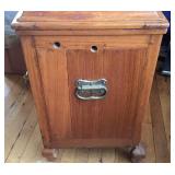 Petite Antique Oak Icebox