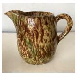 Pair of Antique Spatterware Pitchers