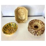 Antique Yellowware Trio