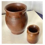 Group of 4 Antique Stoneware Crocks