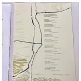 Group of 3 Frameable Poetry Broadsides (ex. Robert Bly Estate)