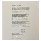 Folio of 4 Robert Bly Poetry Broadsides: "Talking Into the Ear of a Donkey"