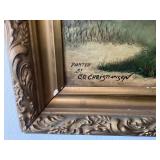 Antique Scandinavian Pastoral painting