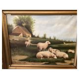 Antique Scandinavian Pastoral painting