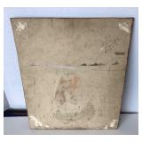 Antique "Troubadour" Painting