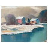 Large Mid-Century Landscape Painting