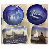 Group of Danish Porcelain Plates and Trays