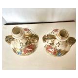 Antique Pair Royal Bonn Painted & Gilded Urns