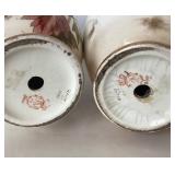 Antique Pair Royal Bonn Painted & Gilded Urns