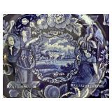 Antique Pair Staffordshire Plates