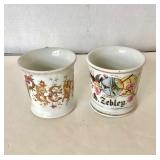 Pair of Antique Shaving Mugs