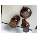 Trio of Bennington Style Pottery Vessels