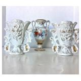 Trio of Antique French Vases / Urns