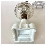 Pair of Antique Glass Lamps