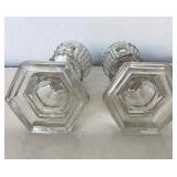 Pair of Antique EAPG Whale Oil Lamps