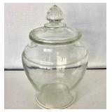 Large Vintage Glass Counter Jar