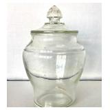 Large Vintage Glass Counter Jar