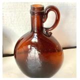 Pair of Antique Glass Flasks