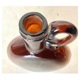 Pair of Antique Glass Flasks