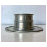 Large Antique Pewter Inkstand