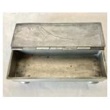Small Antique Compartmentalized Pewter Inkstand