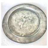 Antique Pewter Charger #1