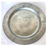 Antique  Pewter Charger #2