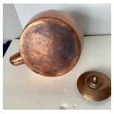 Antique French Copper Gooseneck Teapot