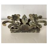 Antique English Brass "Crown" Wall Pocket