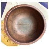 Pair of Antique Turned Wooden Bowls