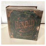 Antique Norwegian Smoked Sardines Tin "The Herald"