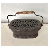 Antique French Cast Iron Foot Warmer (Chaufforette)