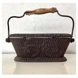 Antique French Cast Iron Foot Warmer (Chaufforette)