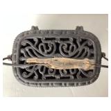 Antique French Cast Iron Foot Warmer (Chaufforette)