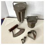 Group of Assorted Antique Tin and Iron