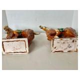 Pair  of Chinese Majolica Glaze Tang Horses