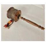 Vintage Copper / Brass Tibetan Prayer Wheel