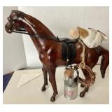 Pair of Vintage and Modern Horse Figures