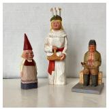 Group of 3 Wooden Folk Art Carvings #2