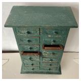 Pair of Vintage Painted Wooden Boxes