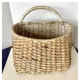 Large Antique Painted Storage Basket