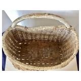 Large Antique Painted Storage Basket