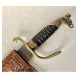 Vintage Eagle Head Pommel Aragon Sword + Knives and Sheaths