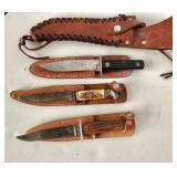 Vintage Eagle Head Pommel Aragon Sword + Knives and Sheaths