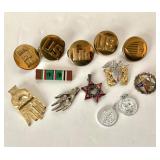 Group of Military, Fraternal and Religious Collectibles