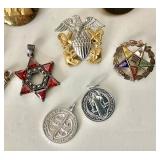 Group of Military, Fraternal and Religious Collectibles