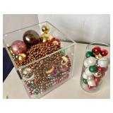 Group of Assorted Christmas Beads and Balls