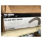 PVC FITTING SCH 40, 90* ELBOW BELLED END