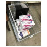 METAL CRATE AND COTTON GAUZE SPONGES